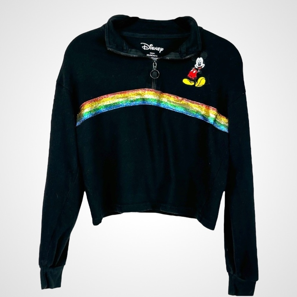 Girls Disney 1/4 Zip Up Sweatshirt